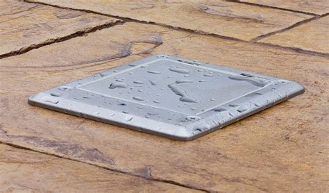 concrete electrical deck box|waterproof outdoor electrical floor box.